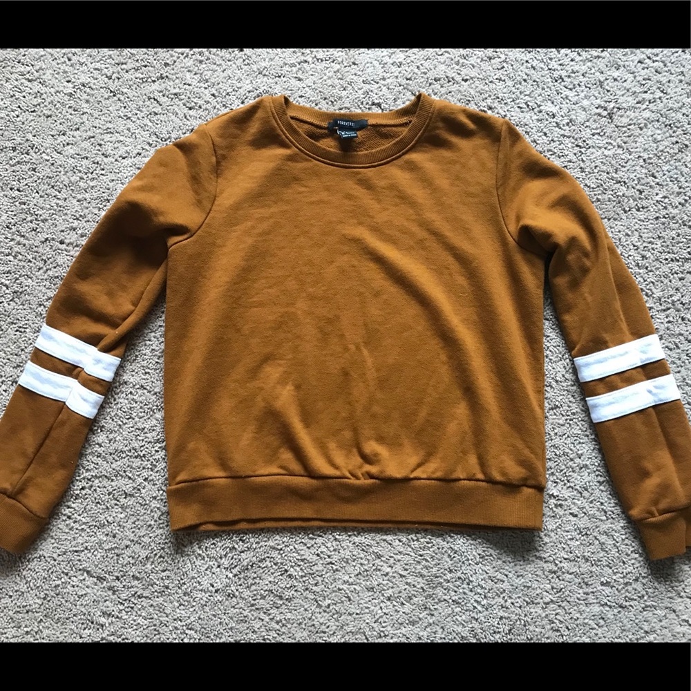 Retro orange cropped sweatshirt